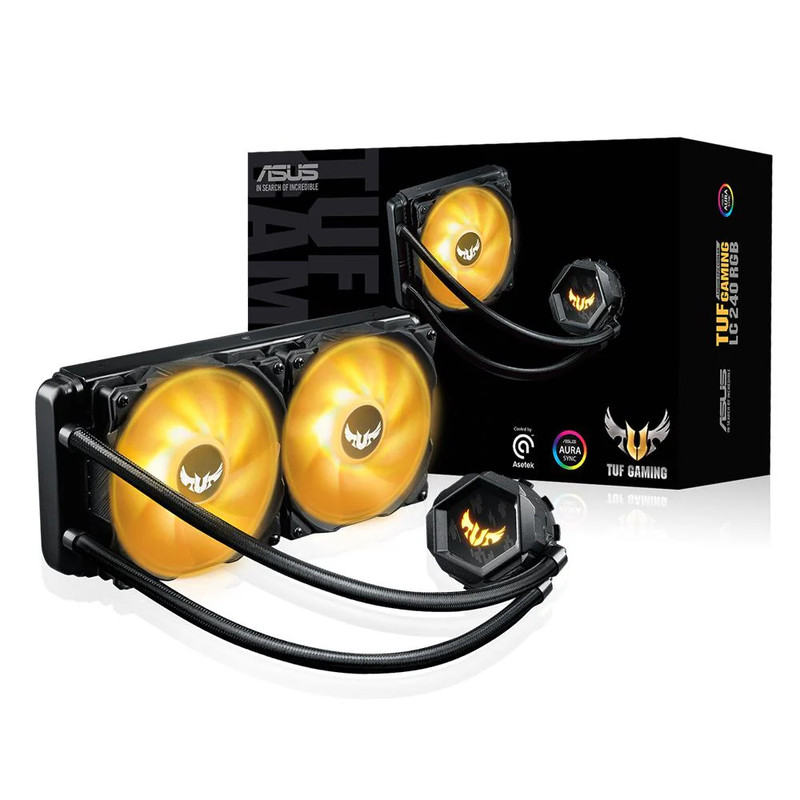 Asus TUF Gaming LC 240 AIO Liquid CPU Cooler - مبرد
